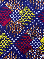 Tissu Wax Africain Nora - 6 Yards