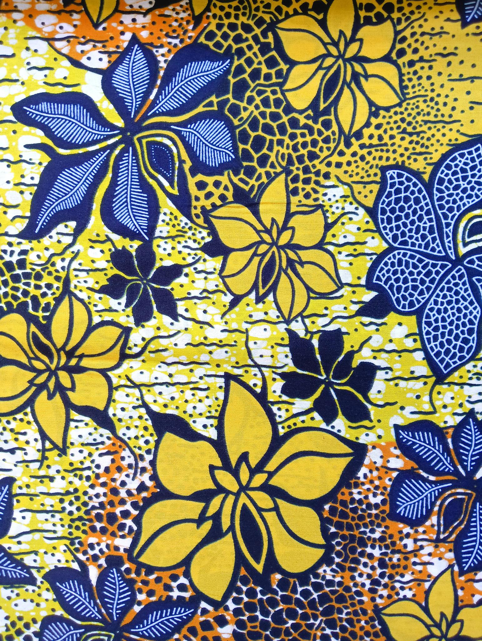 Tissu Wax Africain Aliyah - 6 Yards