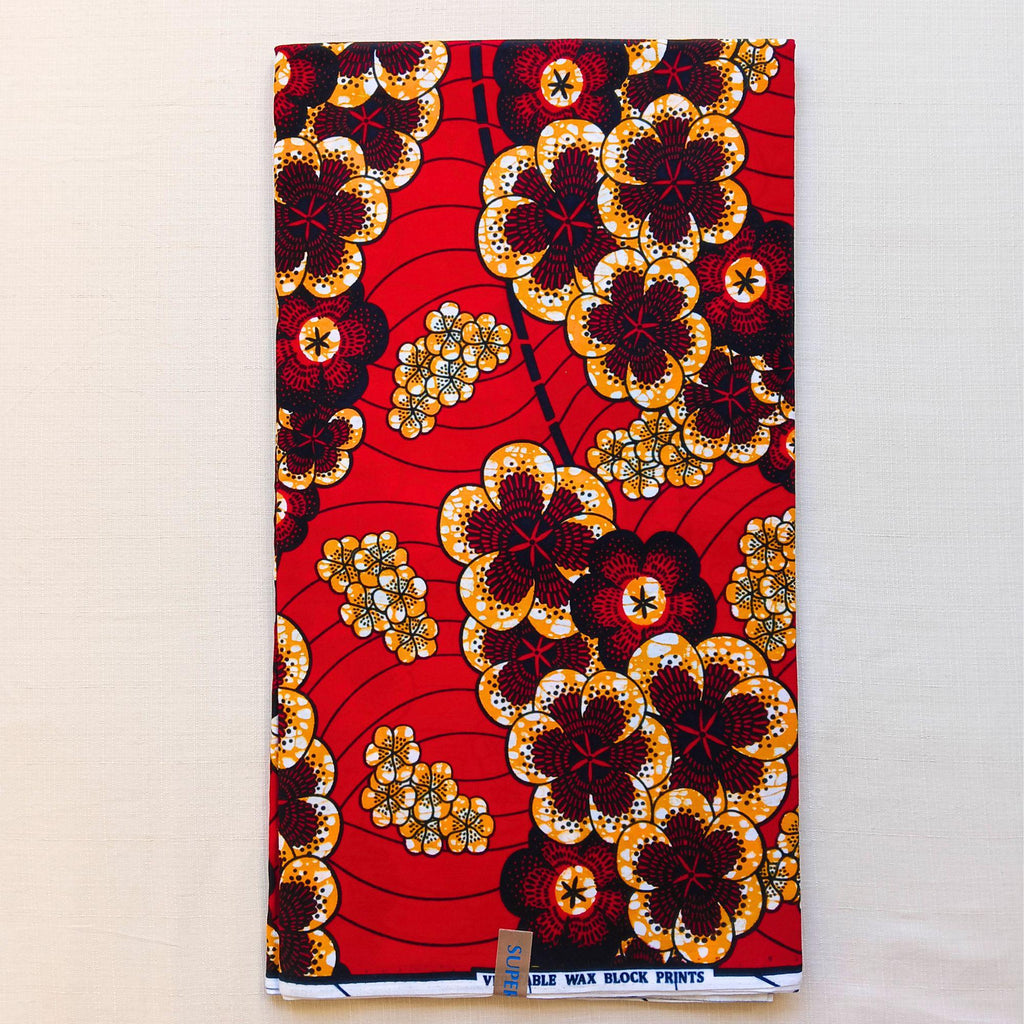 Tissu Wax Africain Fatima - 6 Yards