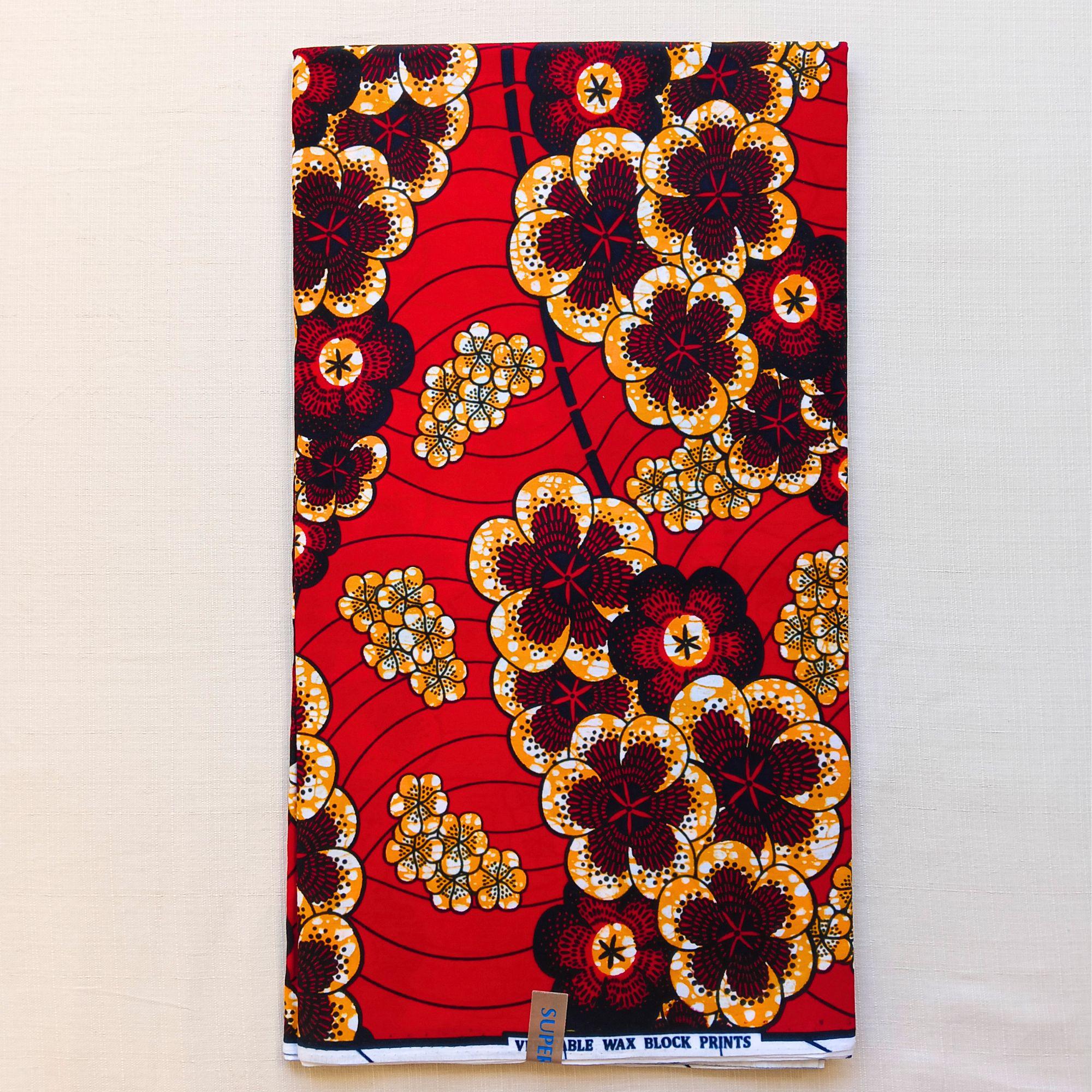Tissu Wax Africain Fatima - 6 Yards