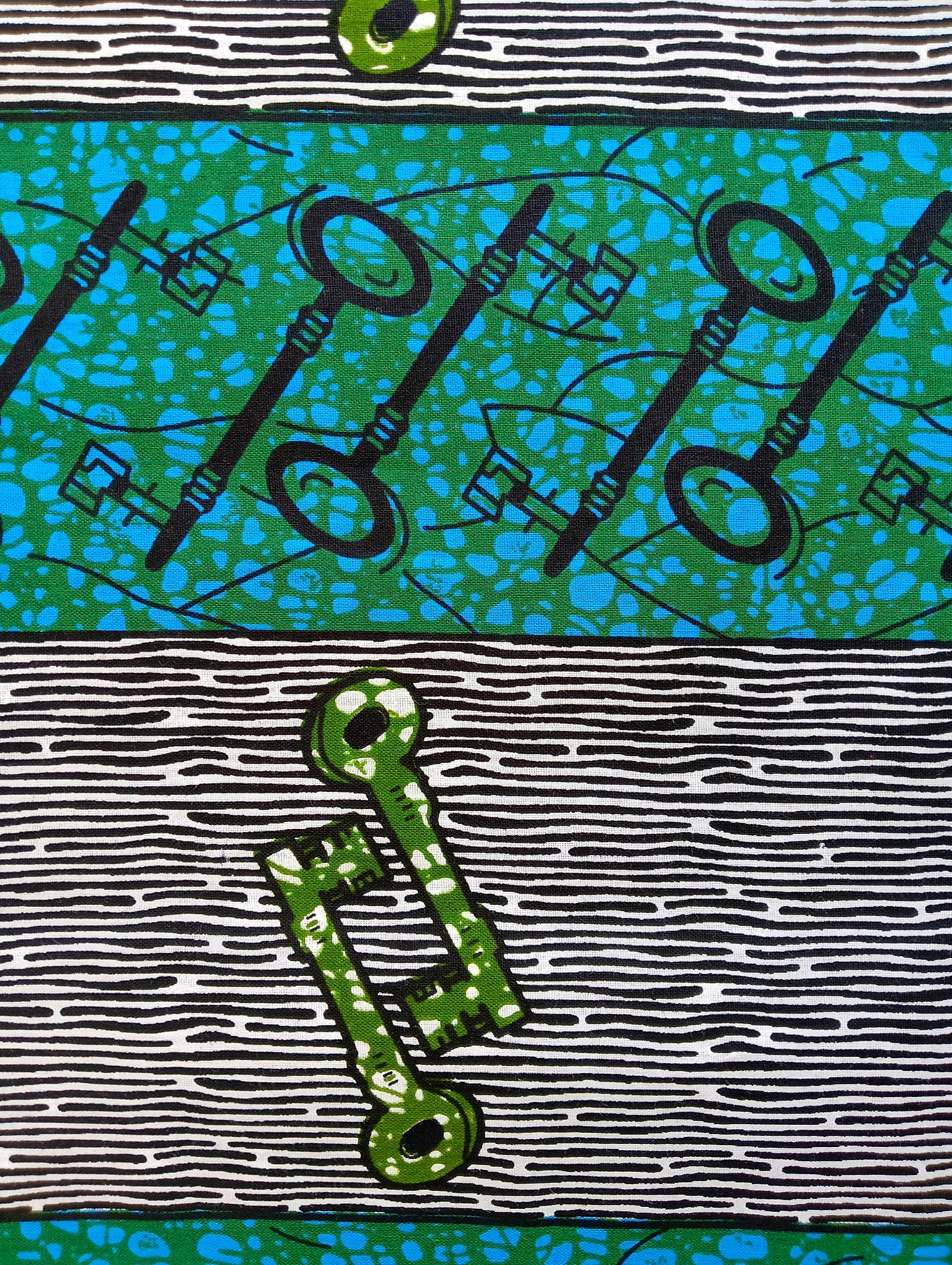 Tissu Wax Africain Adèle - 6 Yards