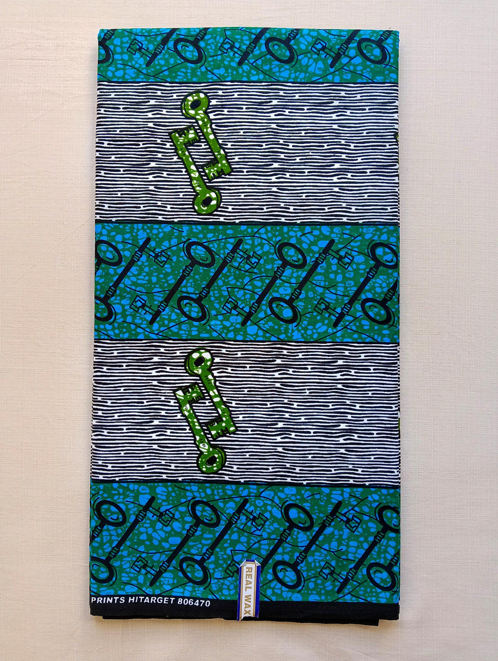 Tissu Wax Africain Adèle - 6 Yards