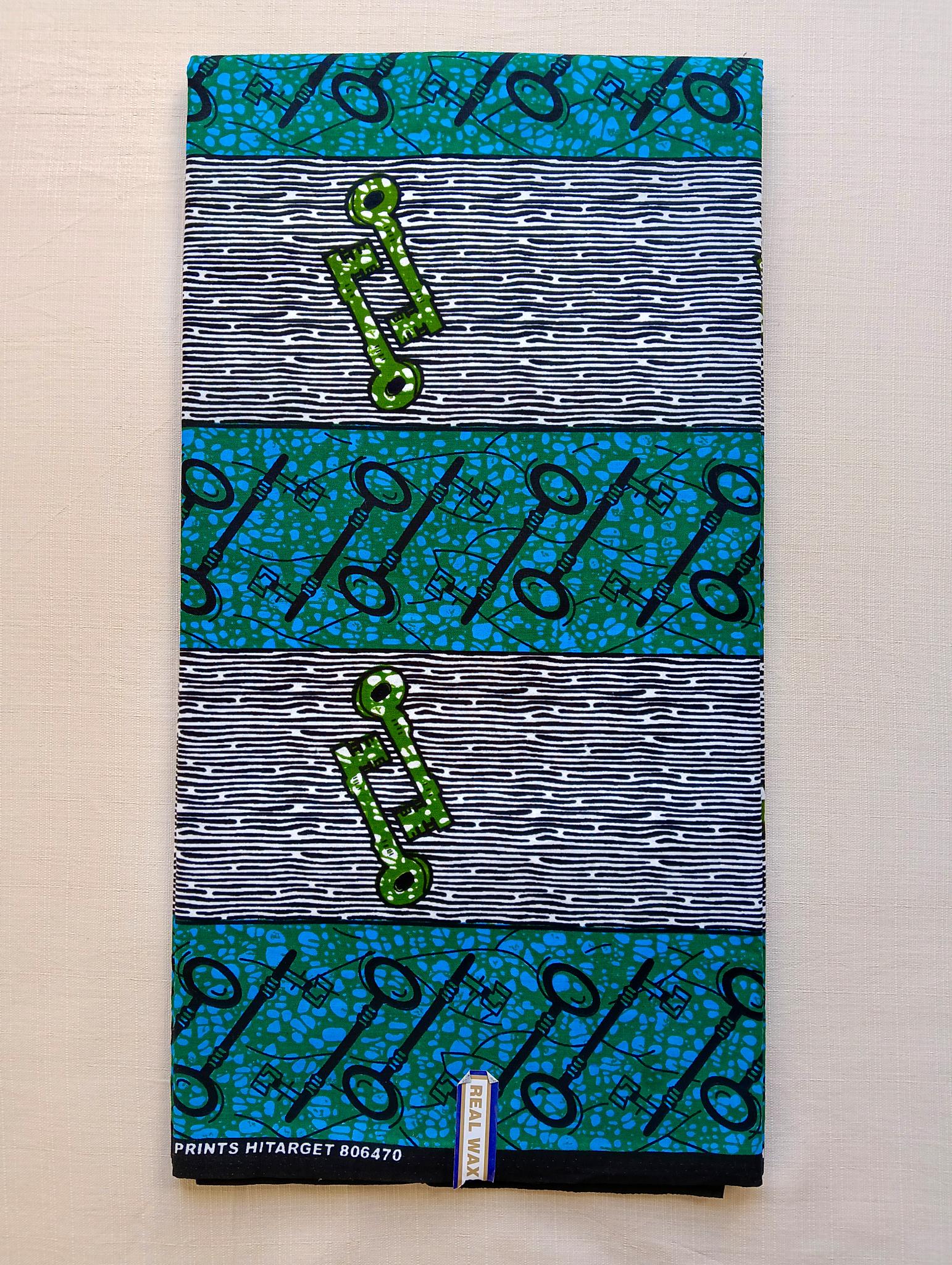 Tissu Wax Africain Adèle - 6 Yards
