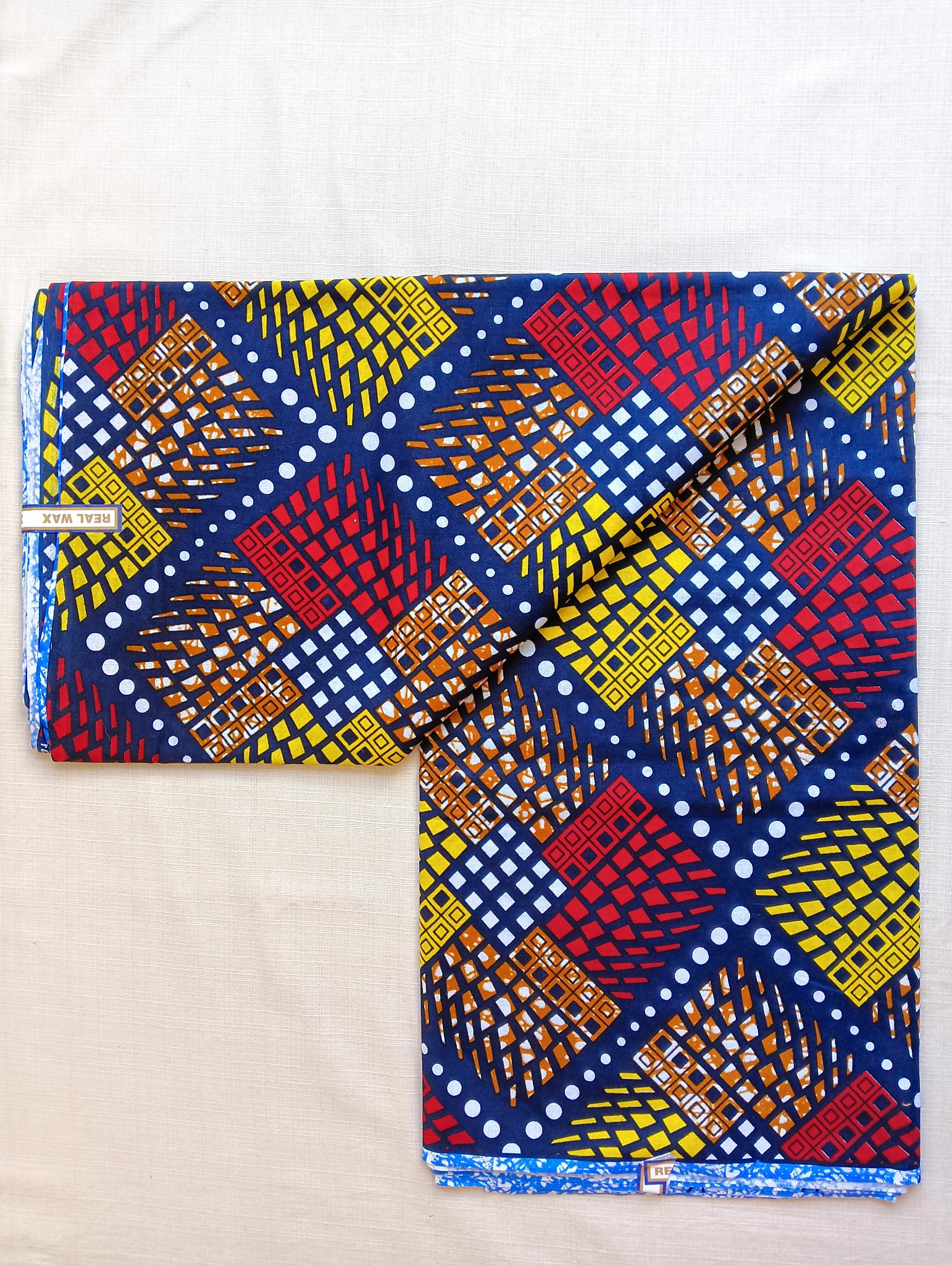 Tissu Wax Africain Nora - 6 Yards
