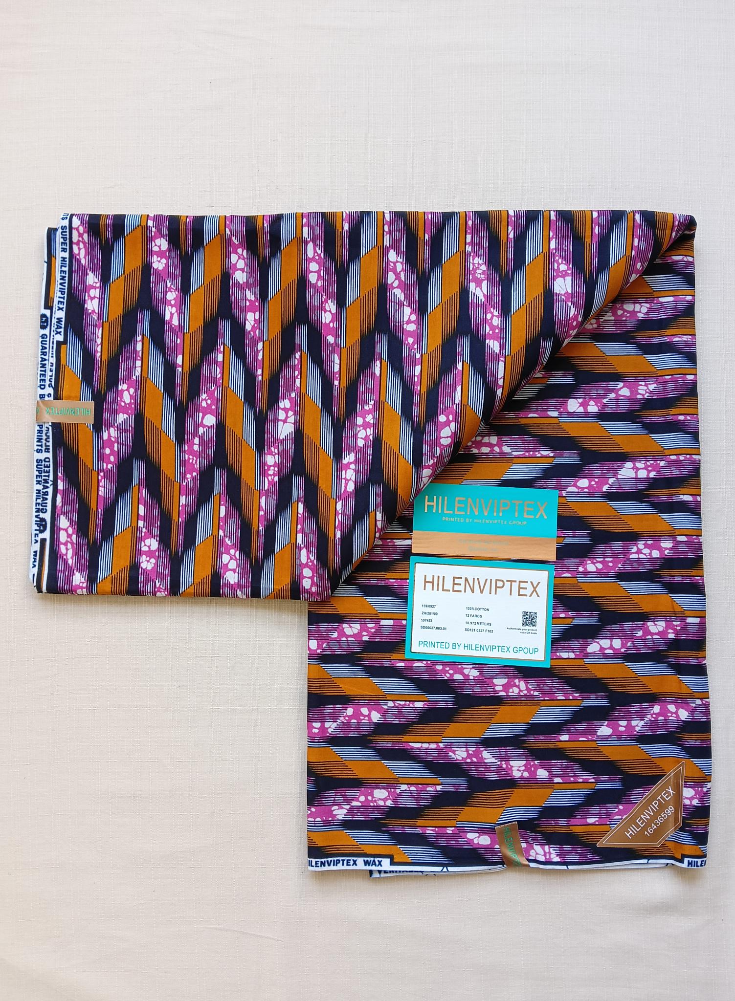 Tissu Wax Africain Malaika - 6 Yards