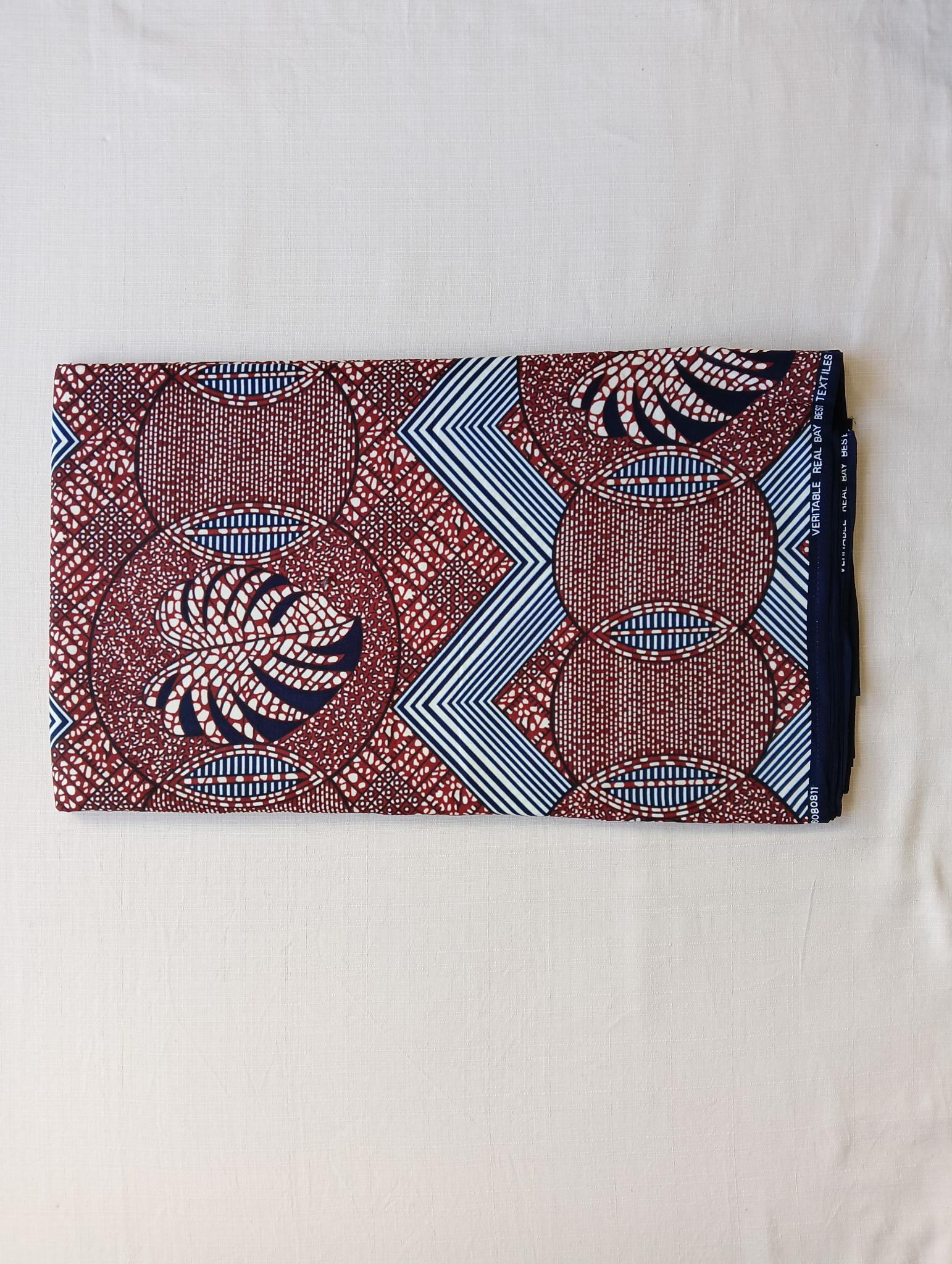 Tissu Wax Africain Zuri - 6 Yards