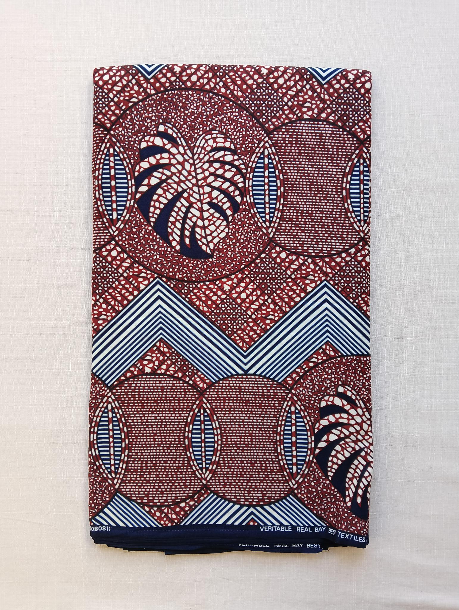 Tissu Wax Africain Zuri - 6 Yards