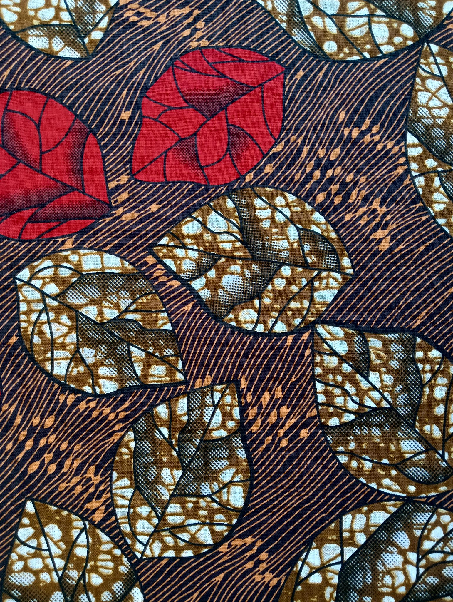 Tissu Wax Africain Lise - 6 Yards