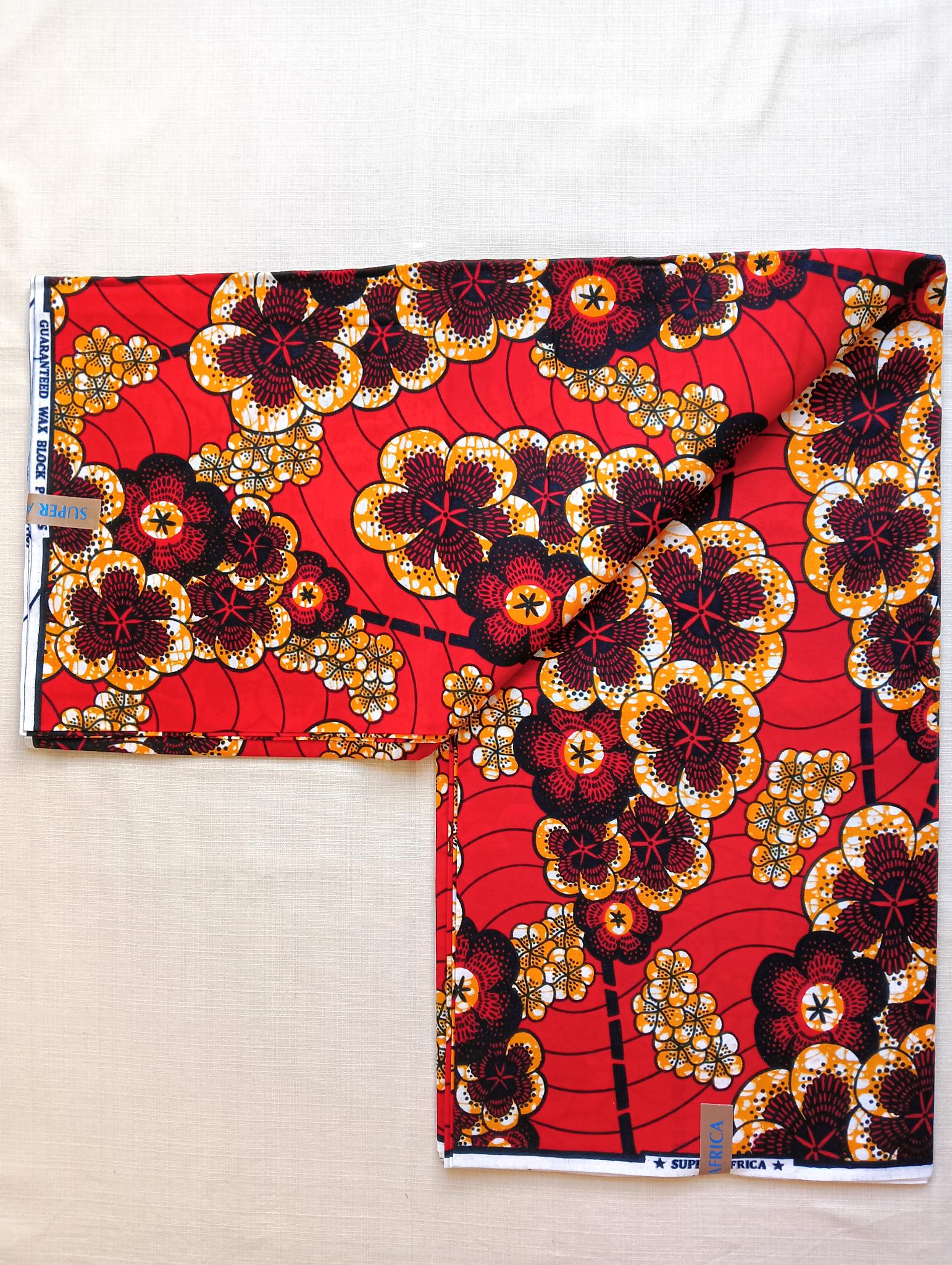 Tissu Wax Africain Fatima - 6 Yards