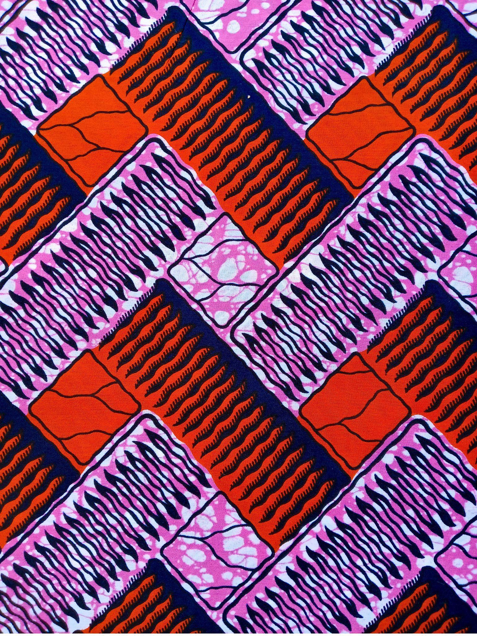 Tissu Wax Africain Tamar - 6 Yards